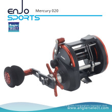 Angler Select Mercury Plastic Body / 3+1 Bb / EVA Right Handle Sea Fishing Trolling Fishing Reel (Mercury 020)